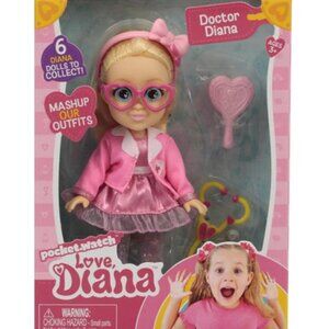 Pocket Watch Love Diana, Doctor Diana 6 Inch Fashion Doll - Dated 2020